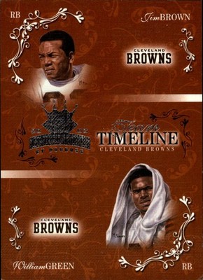 2003 Gridiron Kings Team Timeline #TT6 Jim Brown William Green Card /600