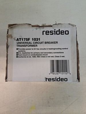 Resideo AT175F 1031 Universal Circuit Breaker Transformer  NEW, open box