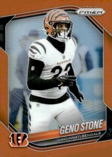 2025 Panini Prizm #61 Geno Stone Orange #/249