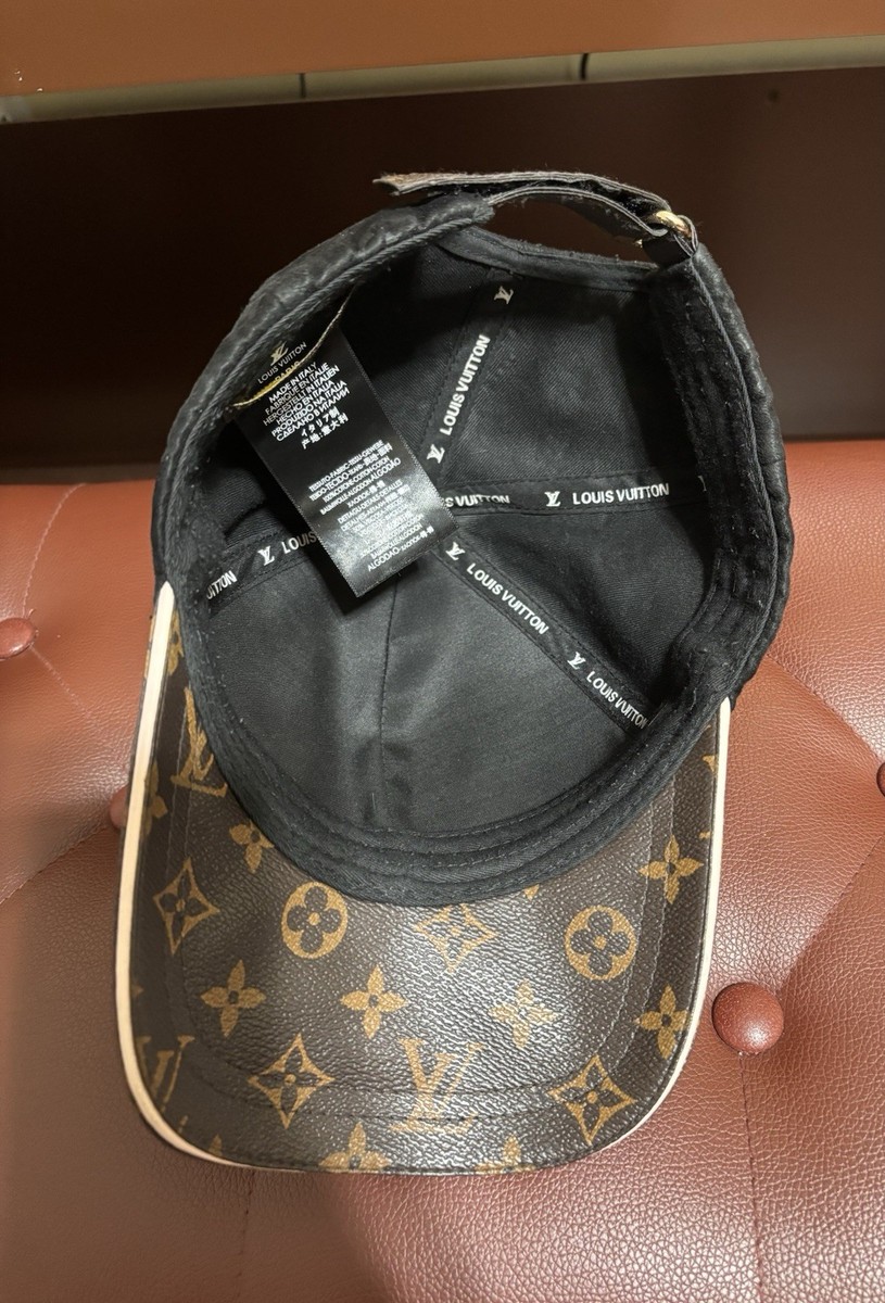 Louis Vuitton Monogram Essential Black & Brown Leather Baseball