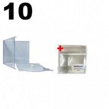 10 STANDARD Clear CD Jewel Case Unassembled 100 OPP Plastic Wrap Bag
