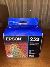 Epson Genuine 252 Tri-Color Cyan, Magenta, Yellow Ink Cartridge Exp. 05/28
