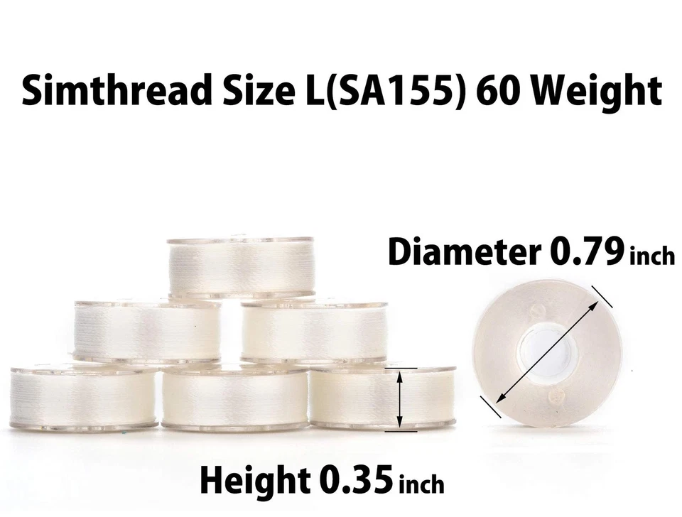 144 Prewound Bobbin Thread Size L 60WT (SA155) for Husqvarna Viking pfaff Cre... - Image 2 of 4