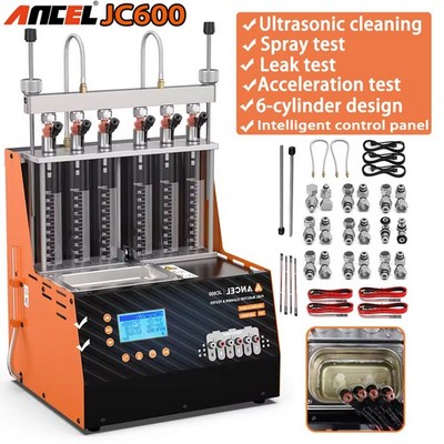 ANCEL JC600 Ultrasonic Fuel Injector Cleaner Tester Seal/Leakage/Resistance Test
