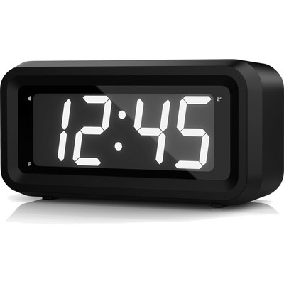 digitaler Wecker, LED Uhr, Tischuhr, batteriebetrieben, ruhiger Betrieb, 12/24h