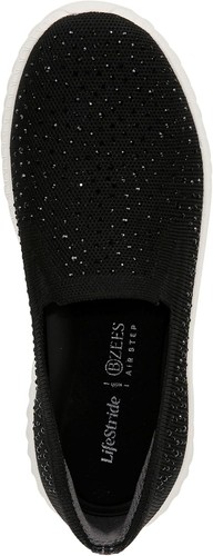 Bzees For Lifestride Women's Wednesday Bright Rhinestone Slip-On Sneakers - Picture 4 of 10
