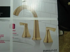 DELTA ARCADIA 35892LF-CZ CHAMPAGNE BRONZE 2 HANDLE BATHROOM FAUCET-NEW