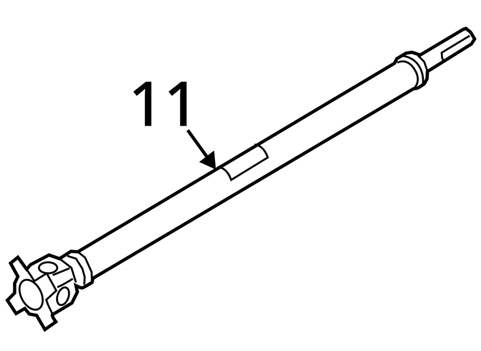 BMW M5 F90 Front AWD Driveshaft Assembly 2018 2019 2020 2021 2022 2023 OEM - Image 4 of 4