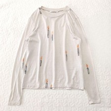 mina perhonen Wool Knit Pullover candle Size36 Greige Exc cond