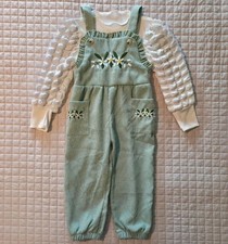 18-24M Floral Embroidery Romper Two Piece Set
