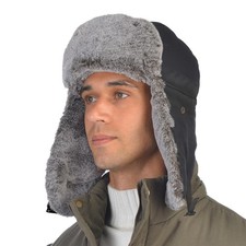 Trapper Hat Winter Warm Hats Russian Fur Hat Ushanka Eskimo Hat Ear Flap with...