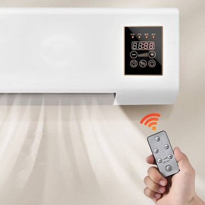 2 in 1 Heater 1800W Nature Wind Hot Air Dual Use Air Conditioning Wall Mounted 