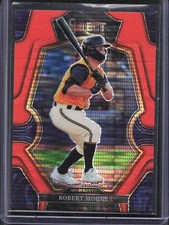 2023 Panini Select Robert Moore #182 FOTL Orange Pulsar Prizm /8 Brewers
