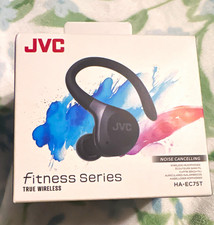 JVC HA-EC75T True Wireless Bluetooth ANC Ear-Hook Fitness Earbuds Black