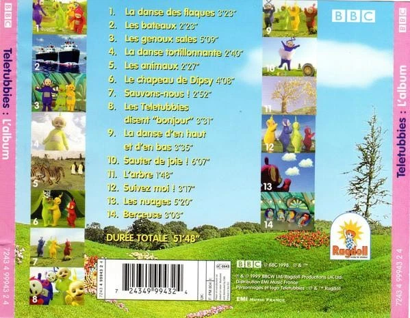 Cd Teletubbies - L'album (1999) - Photo 3/4