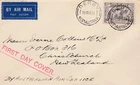 Australia to New Zealand DERBY WA 6d Kingsford Smith First Day Cover 1931