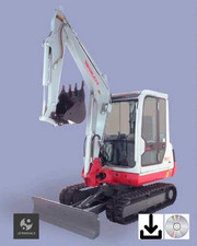 Takeuchi TB125 135 145 Exacavator Repair, Workshop & Operators Manual.