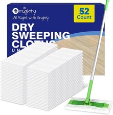 Orighty Dry Sweeping Cloths for Swiffer Sweeper, 52 Count, Disposable