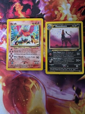 Neo Revelation Holo's Ho-oh And Houndoom *NM*