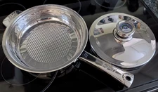 BergHoff Stainless Steel Saute Fry Pan with C° Thermometer in Lid Handle