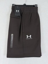 Under Armour Unstoppable Fleece Shorts Medium Mens 7  Brown Sweat New NWT
