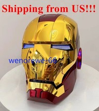 US Golden MK5 Helmet 1:1 Iron Man Wearable Voice-control Mask Cosplay AUTOKING
