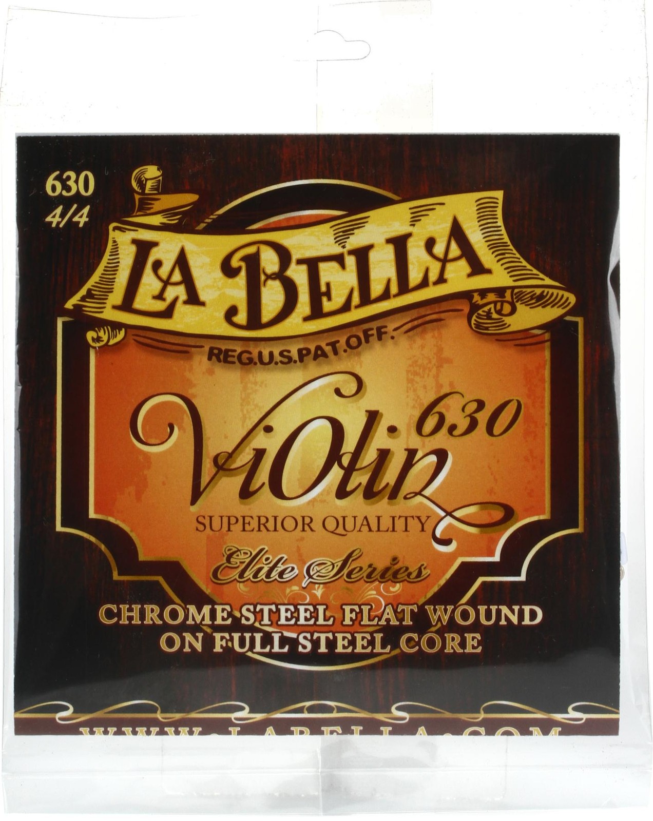 Набор скрипичных струн La Bella 630-44 Хромированная сталь Плоская намотка шкала 44 4090₽