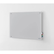 Global Industrial 48"W x 36"H Magnetic Glass Dry Erase Board Gray