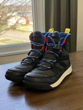 Sorel Whitney II Youth Size 1 Snow Boots Unisex Kids Waterproof Black NY3903-048