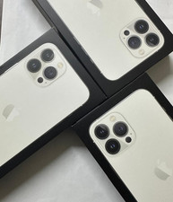 OEM Apple iPhone 13 Pro Silver Empty Box  Lot of 3  No Phone Included