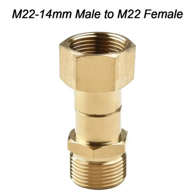 M22 Thread High Pressure Washer Swivel Joint Connector Adapter Hose Fitting Part