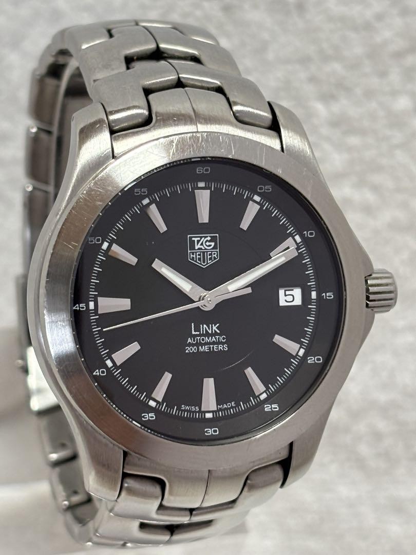 TAG Heuer Link Automatic Date Men's Watch 663538 Steel Blue Dial