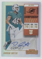 2018 Panini Contenders Rookie Championship Ticket 8/49 Durham Smythe Auto 3c4