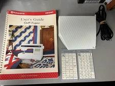 Husqvarna Viking Sewing Machine Foot Pedal, Quilt Designer Guide, Stitch d-Cards