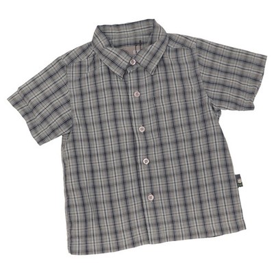 Exit, Kurzarmhemd, Größe: 92, Blau/Beige/Mehrfarbig, Baumwolle/Polyester #qoA