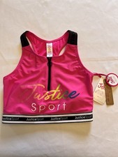 Justice Bold Pink girls Sports Bra, size XL 16-18
