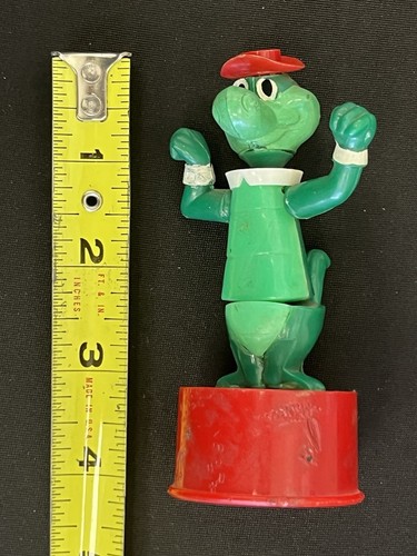 1960’s Hanna-Barbera Wally Gator Push Puppet Toy Vintage