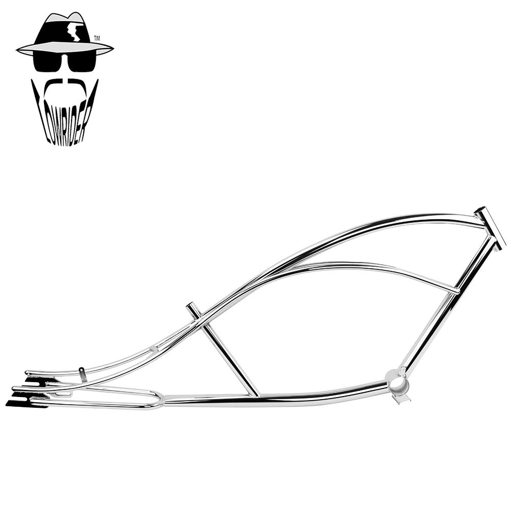 ローチャリフレーム クローム ORIGINAL LOWRIDER Chrome Limo Stretch Chopper Bicycle Frame Custom