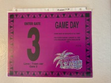 Pass de stationnement Super Bowl 33 1999, vintage 
