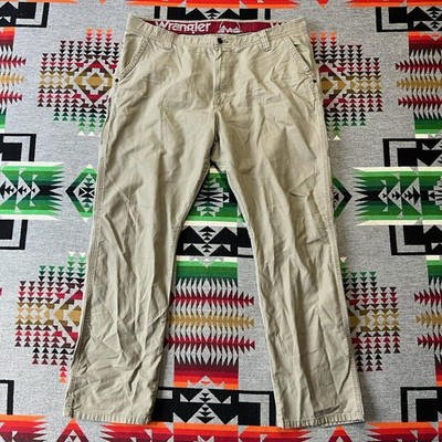Wrangler ATG All Terrain Gear Pants Mens 40x32 Beige Outdoor Hiking Workwear D4