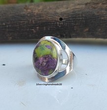 Atlantisite Solid 925 Sterling Silver Beautiful Statement Ring,  All Size M1458