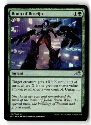 Boon of Boseiju 176 Uncommon Kamigawa: Neon Dynasty Magic: The Gathering Foil