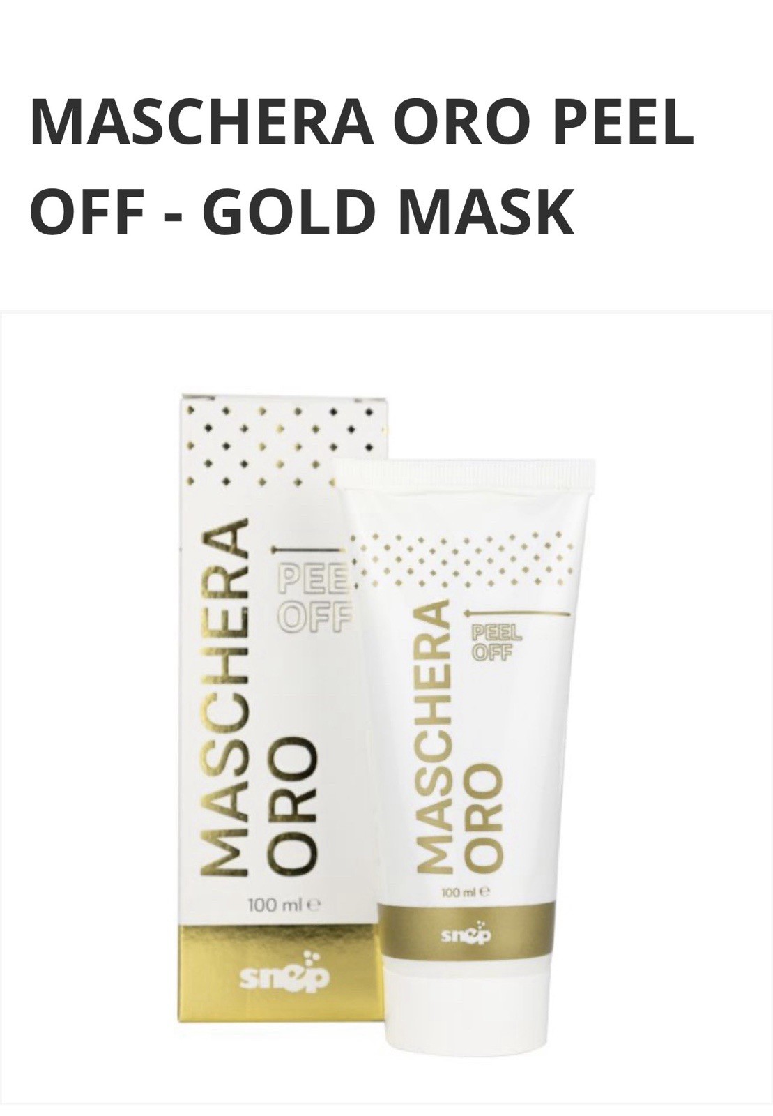 Gesichtsmaske Maschera Oro