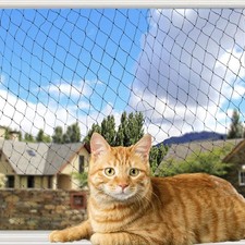 YOKMO Cat Balcony Rail Net Anti-Fall Netting Pet Mesh Fence, Black Nylon, 10 ...