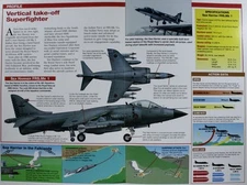 Sea Harrier Jet Aircraft Picture Brochure Pamphlet Out of Print Spec Sheet 