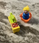 Vintage Little People Mom With Sewing Machine And Chair