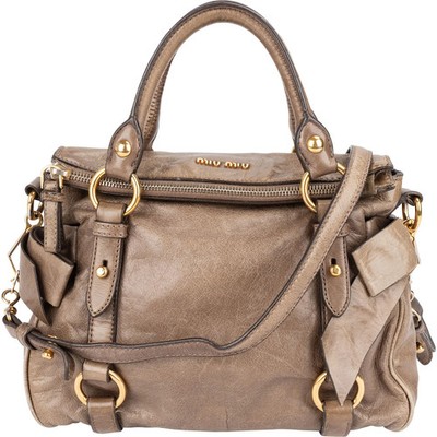 Miu Miu Vitello Lux Bow Small Crossbody Handbag Tasche