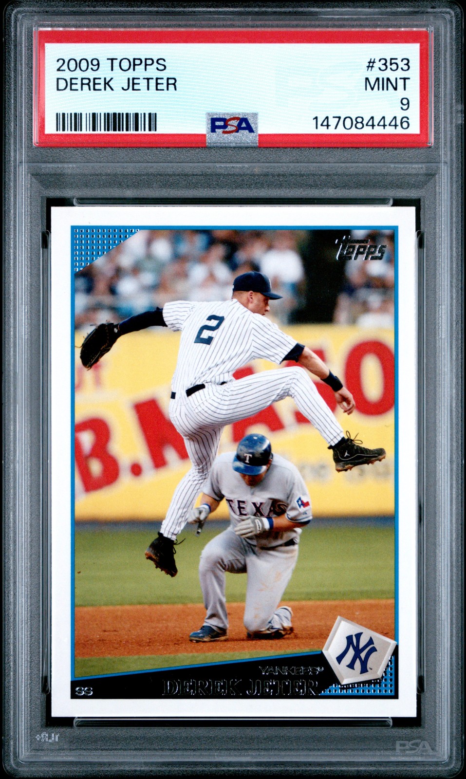 2009 Topps #353 Derek Jeter PSA 9
