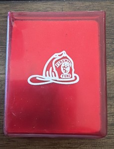 FIREMAN FUND Advertise Mirror & Holder FOUNDED 1863 California Insurance