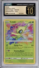 CGC PRISTINE 10 Celebi Pokémon Sword & Shield Vivid Voltage Amazing Rate 009/185